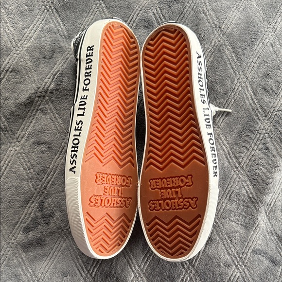 Graphic Black and White Men's Sneakers - Picture 2 of 3